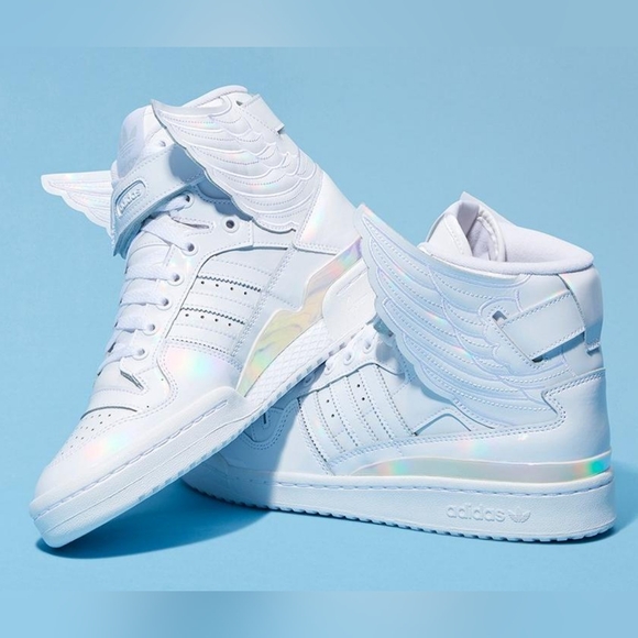 Jeremy Scott x Adidas Other - NWT Adidas x Jeremy Scott Cloud White Opal Wings 4.0 Forum Hi 10.5